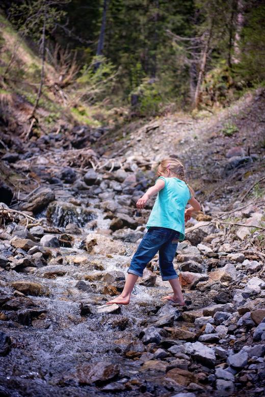 Free stock image of Girl in the Forest created by Pixabay