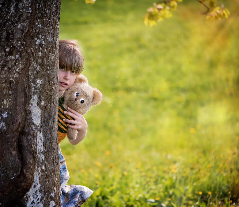 Free stock image of Behind the Tree created by Pixabay