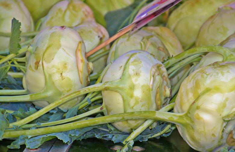 Free stock image of Kohlrabi created by Pixabay