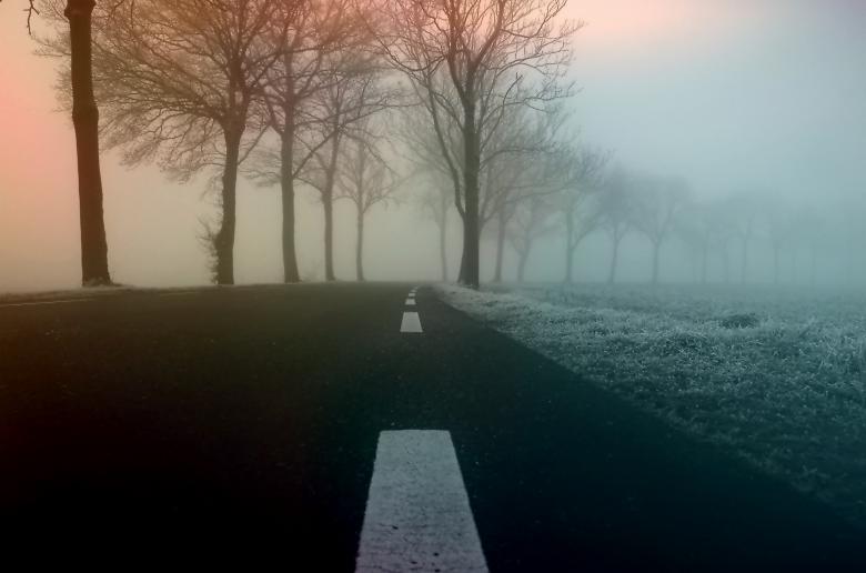 Free stock image of Foggy Road created by Pixabay