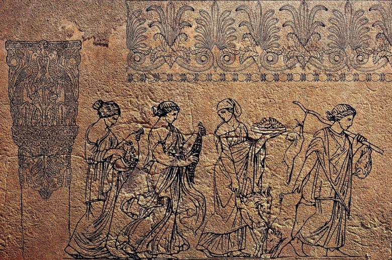 Free stock image of Old Mural Carving created by Pixabay