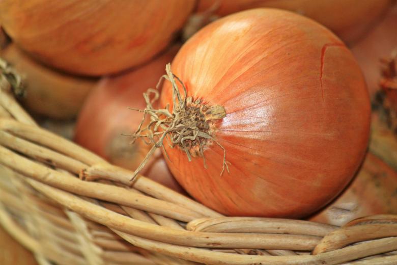 Free stock image of Bucket of Onions created by Pixabay