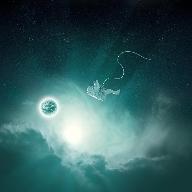 Free stock image of Astronaut in Space created by Pixabay