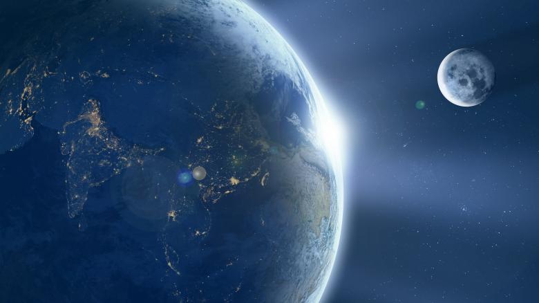 Free stock image of Earth from the Space created by Pixabay