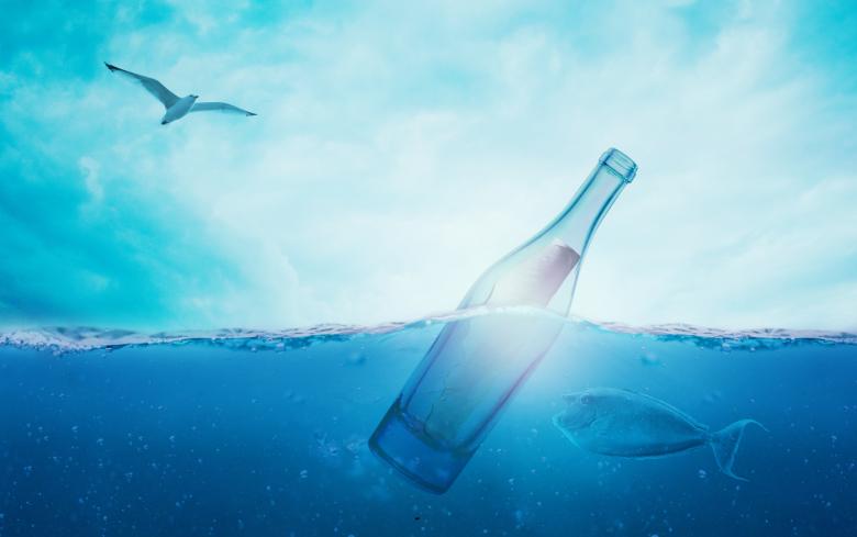 Free stock image of Letter in the Bottle created by Pixabay
