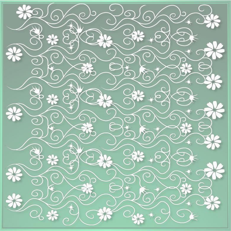 Free stock image of Green Floral Design created by Pixabay
