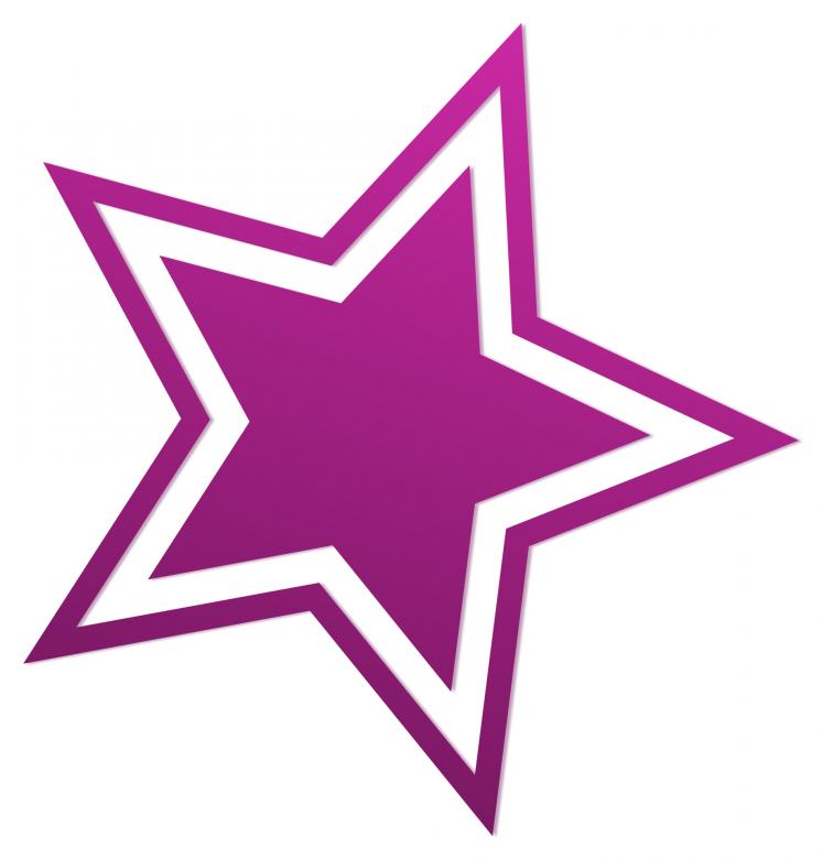 Free stock image of Pink Star created by Pixabay