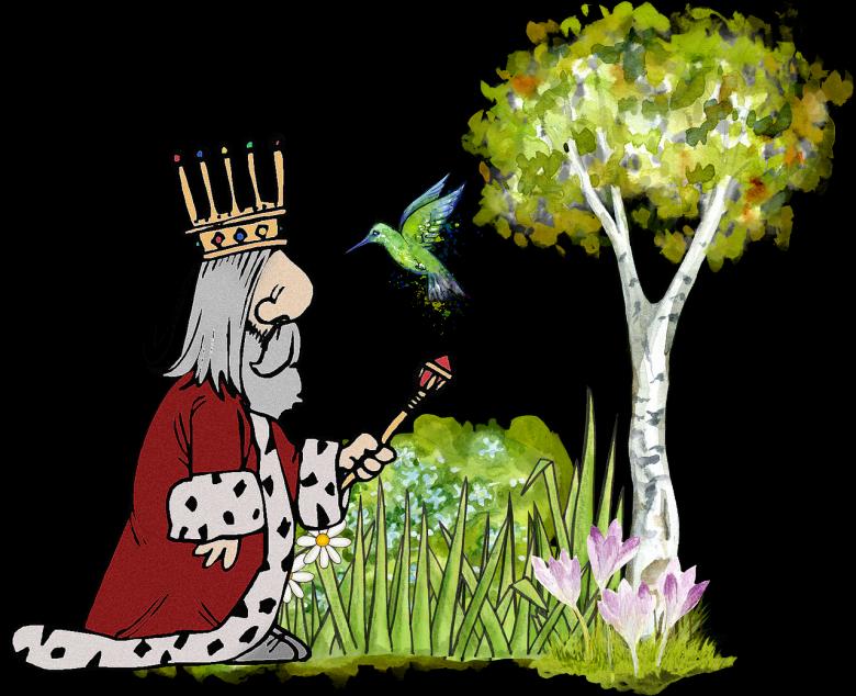 Free stock image of King in the Garden created by Pixabay