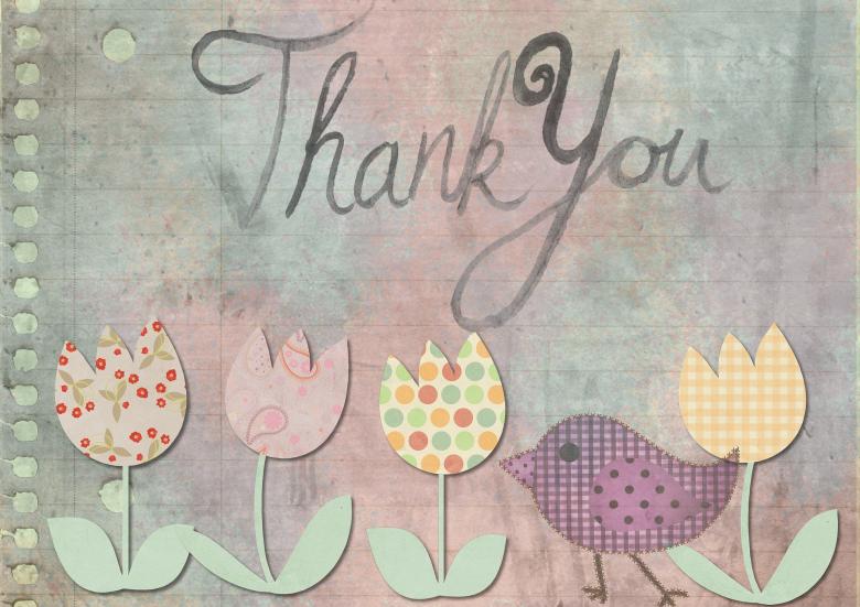 Free stock image of Thank You created by Pixabay