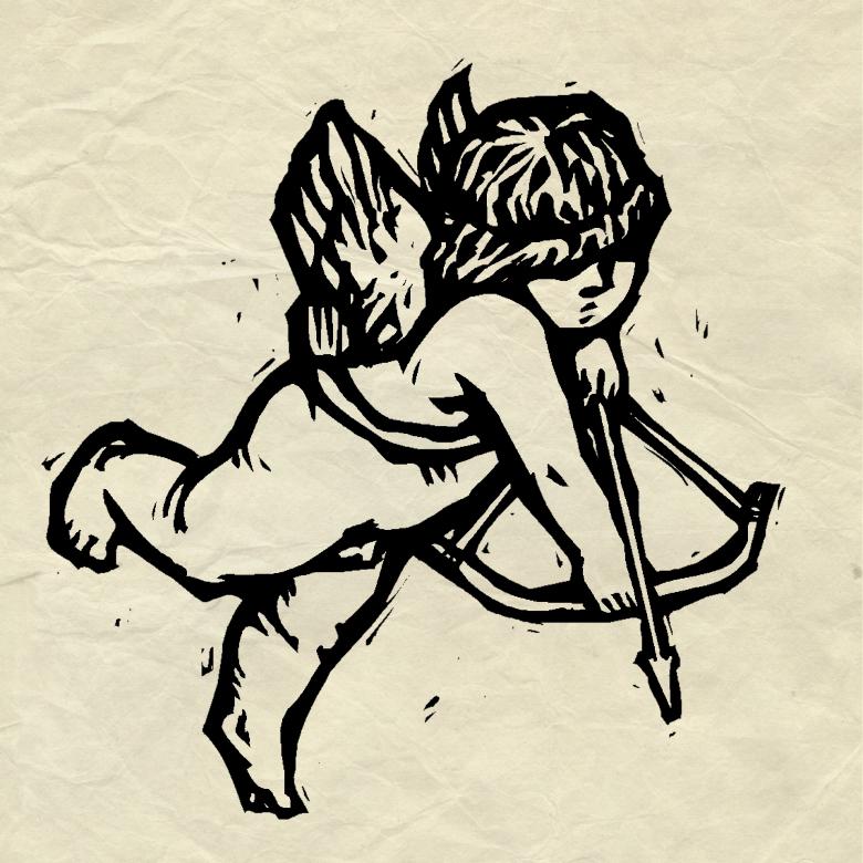 Free stock image of White Cupid created by Pixabay