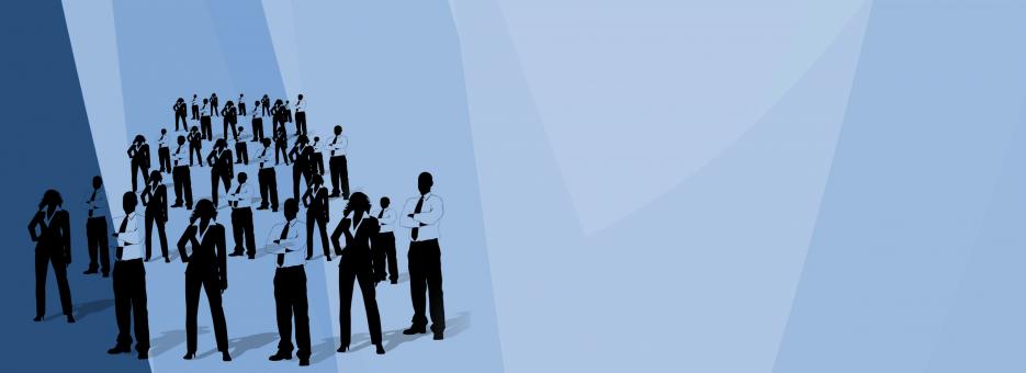 Free Stock Photo of Business Men with Blue Background