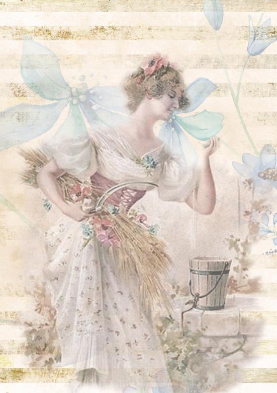 Free stock image of Lady in White created by Pixabay