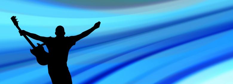 Free stock image of Guitar Hero created by Pixabay