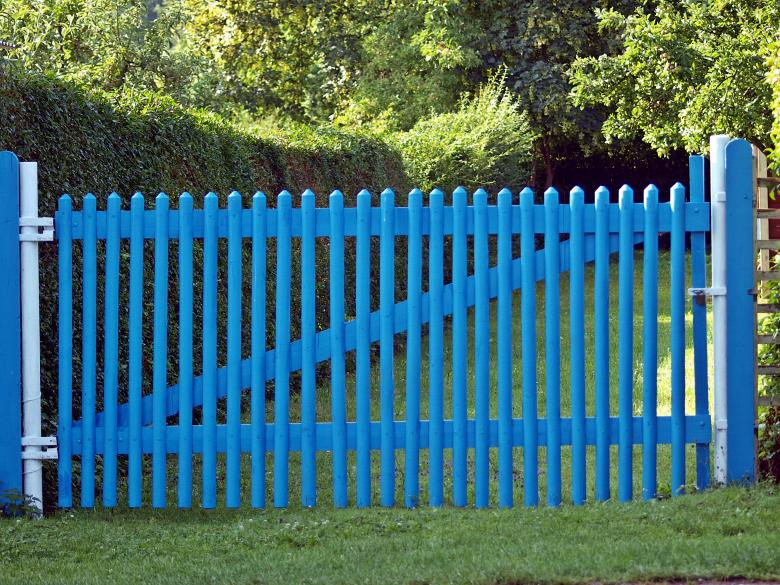 Free stock image of Blue Fence created by Pixabay