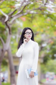 Asian Girl with Glasses - Free Stock Photo