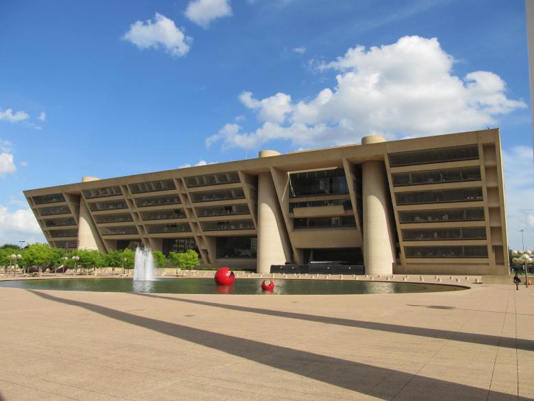 Free stock image of Dallas City Hall created by Pixabay