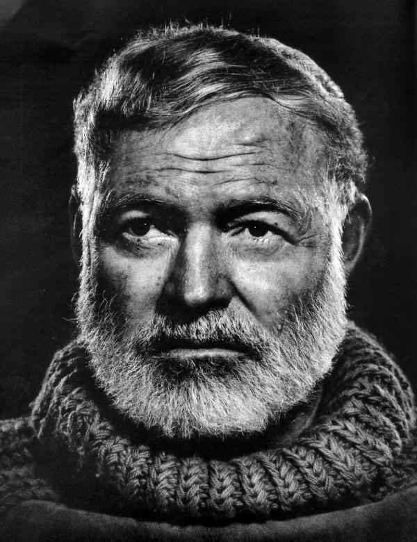 Free stock image of Ernest Hemingway created by Pixabay