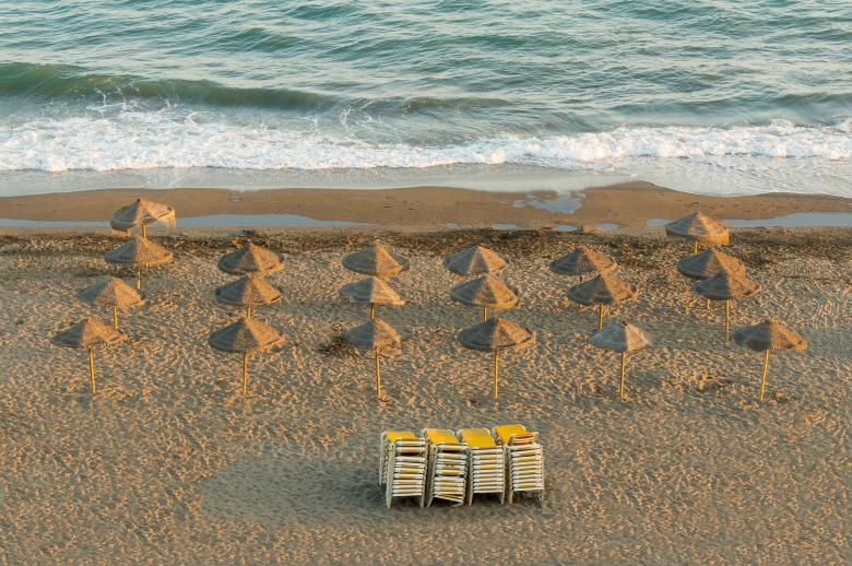Free stock image of Parasols on the Beach created by Pixabay