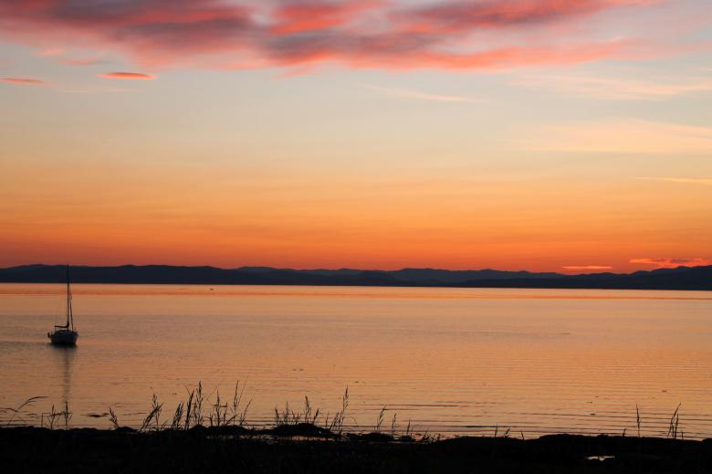 Free stock image of Sunset in Kamouraska created by Marie-Claire Côté