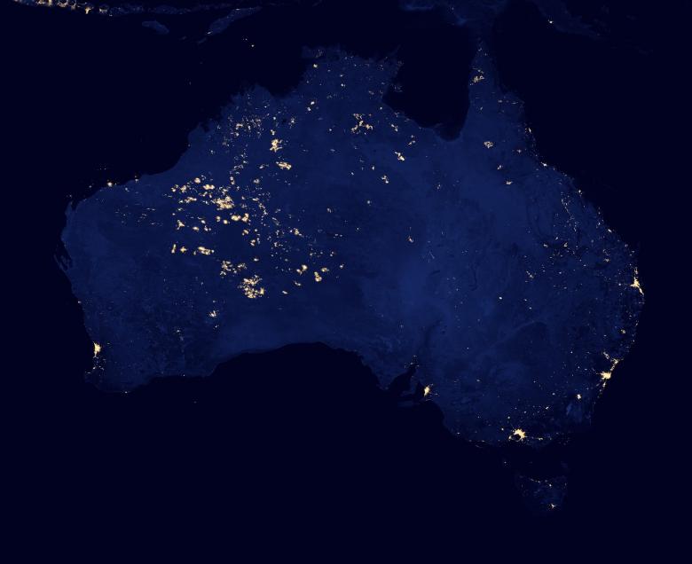 Free stock image of Australia From Space created by Pixabay