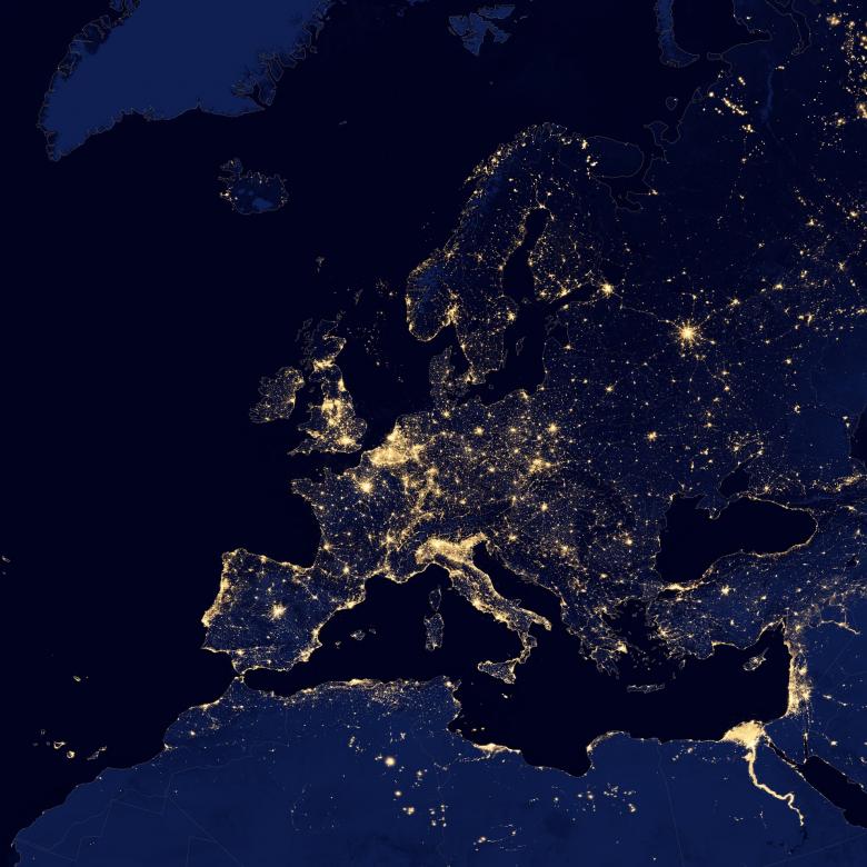 Free stock image of Europe From Space created by Pixabay