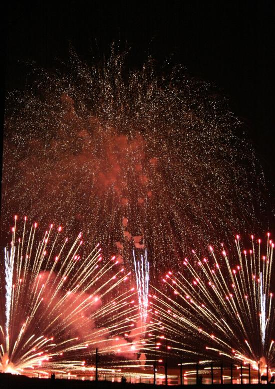 Free stock image of Fireworks in the City created by Pixabay