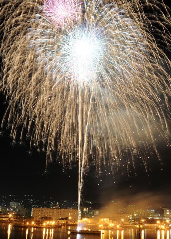 Free stock image of Fireworks in the City created by Pixabay