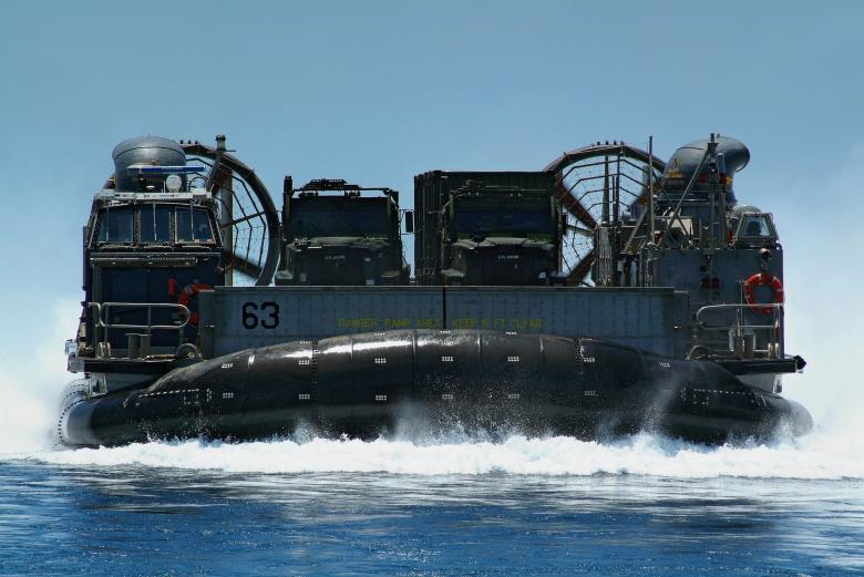 Free stock image of Boat carrying Army Trucks created by Pixabay