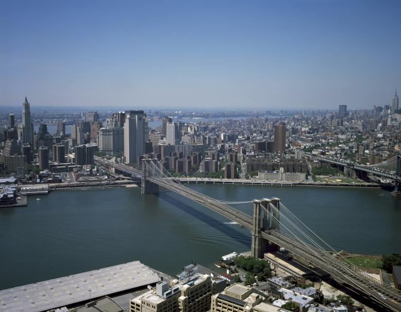 Free stock image of Brooklyn Bridge created by Pixabay