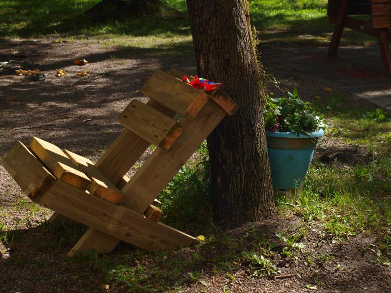Free stock image of Selfmade wooden chair created by Marko Mäkinen