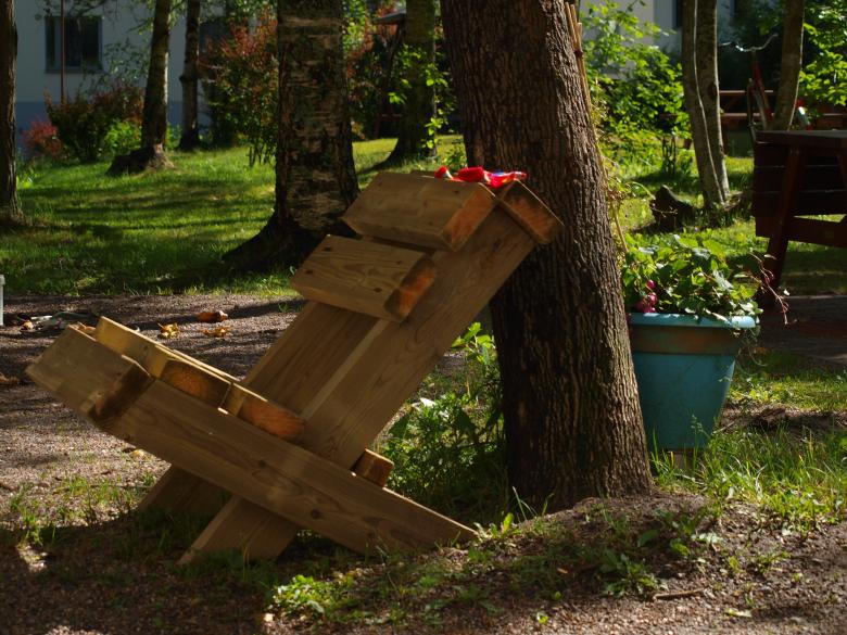 Free stock image of Selfmade wooden chair created by Marko Mäkinen
