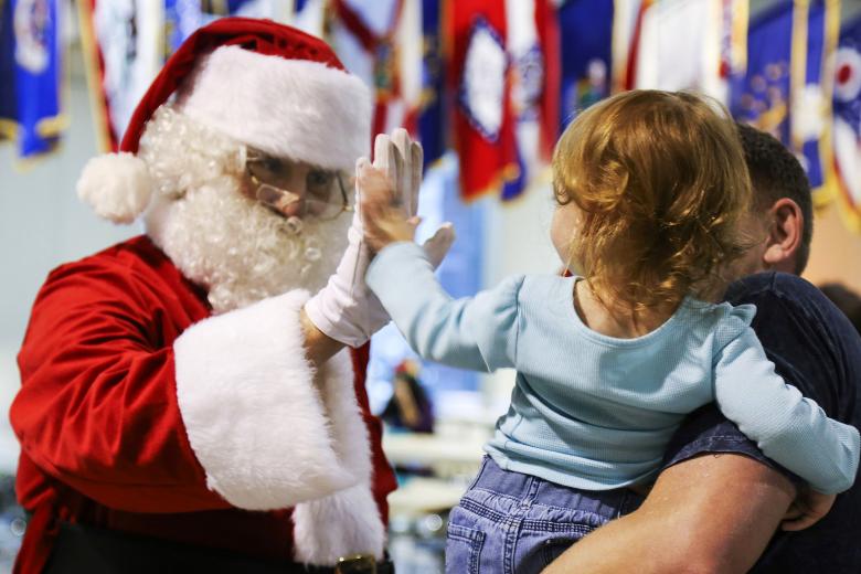 Free stock image of Santa's High Five created by Pixabay