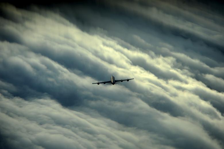 Free stock image of Airplane over the Clouds created by Pixabay