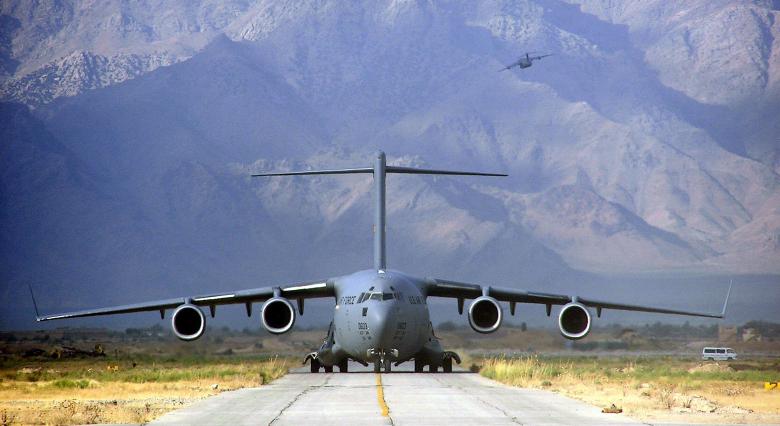 Free stock image of Military Cargo Plane Takeoff created by Pixabay
