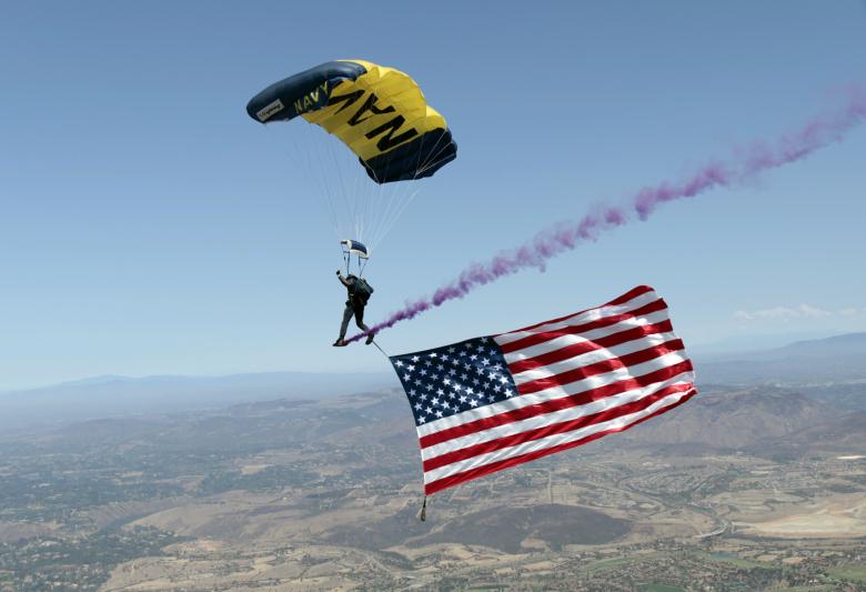 Free stock image of Parachuting created by Pixabay