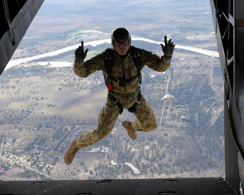 Free stock image of Military Skydiver created by Pixabay