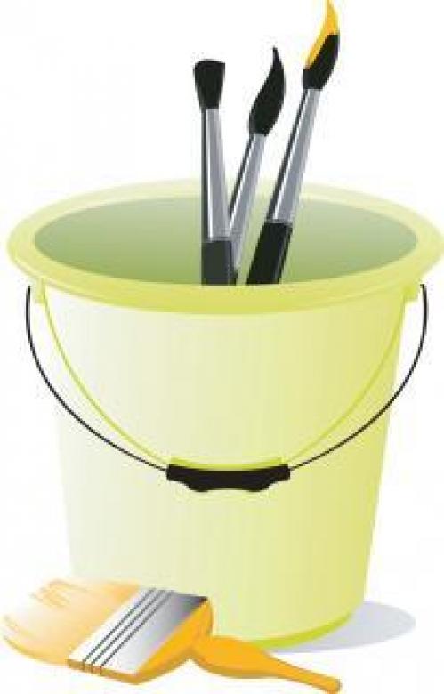 Free stock image of Vector Bucket with Brushes created by maa illustrations