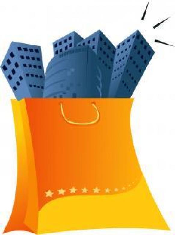 Free stock image of Buildings in a Bag - Vector Image created by maa illustrations