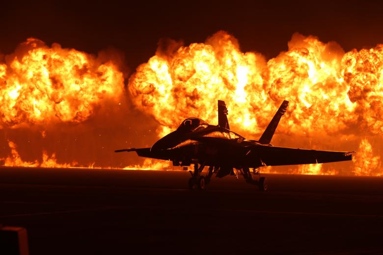 Free stock image of Air Show Flames created by Pixabay