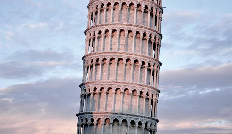 Free stock image of Leaning Pisa Tower created by Pixabay