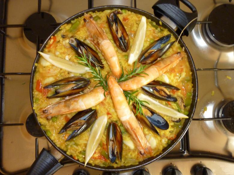 Free stock image of Paella Dish created by Pixabay