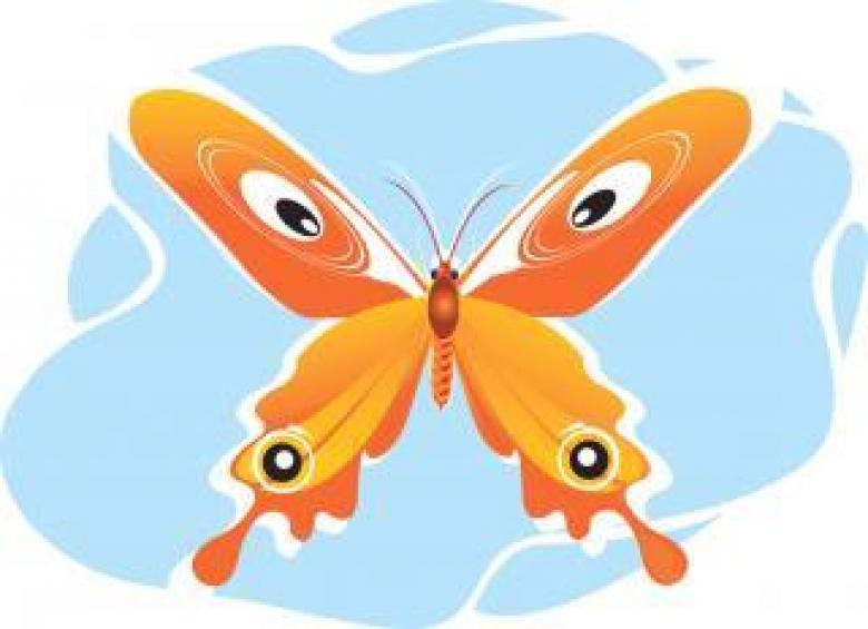 Free stock image of Orange Butterfly Illustration created by maa illustrations
