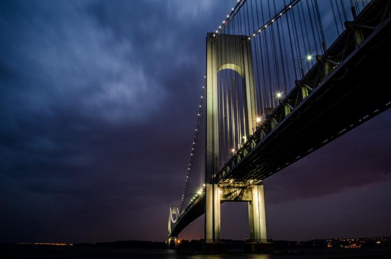 Free stock image of Bridge at Night created by Pixabay