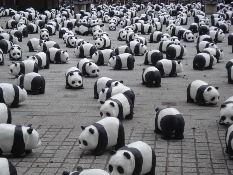 Free stock image of Panda Statues created by Pixabay