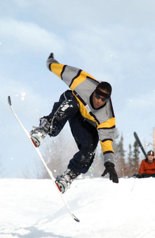Free stock image of Snowboarding created by Pixabay