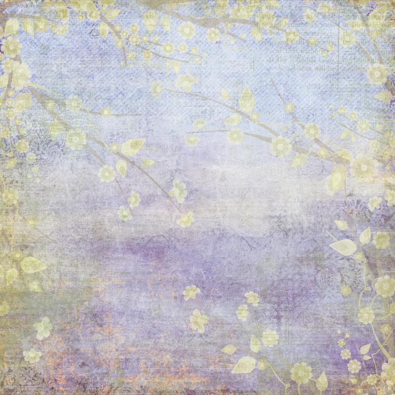 Free stock image of Blue Floral Background created by Veronica Spriggs