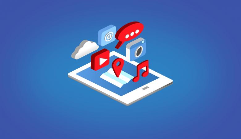 Free stock image of Apps on Tablet - Isometric Design created by Jack Moreh