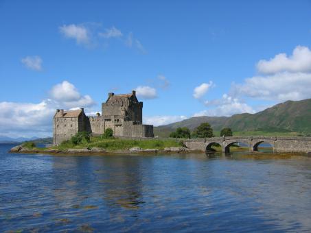 Free Stock Photo of Old Castle by Lake
