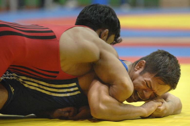 Free stock image of Olympic Wrestlers created by Pixabay