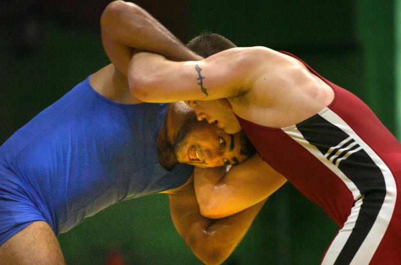 Free stock image of Olympic Wrestlers created by Pixabay